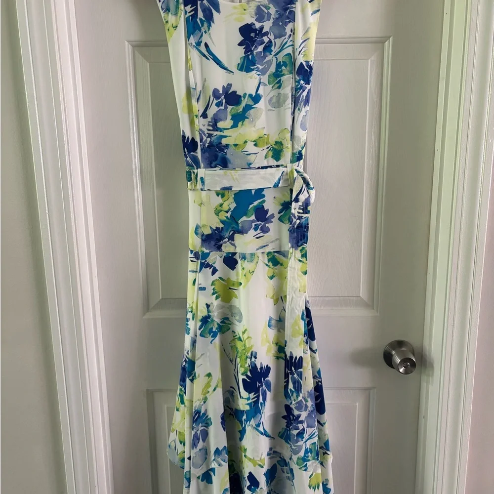 Calvin Klein Blue and Green Sundress - Picture 1 of 5